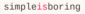 simpleisboring.com
